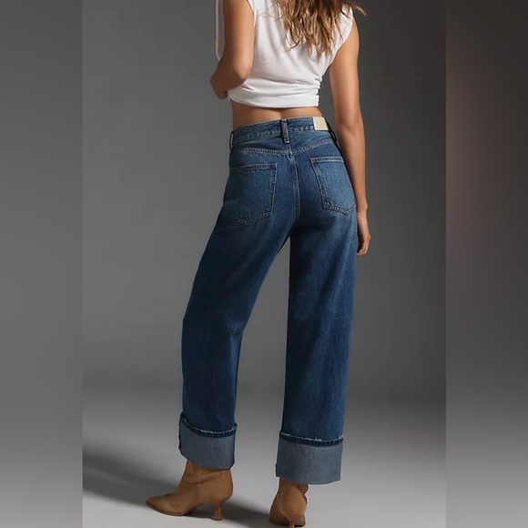 pistola Denim - Pistola Ryder Straight Leg High
Rise Cuffed Jean